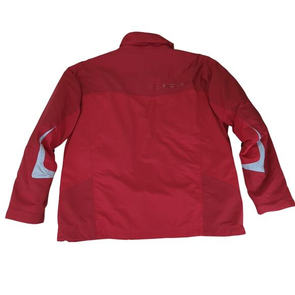 Pure Polaris Snowmobile Jacket Racing Men's Size Medium Red 100%‎ Nylon - Picture 2 of 10